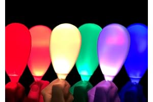 OFG PRODUCTS Pack of 2 Light Shakers LED Light Up Maracas - Choose From Multiple Modes: Solid Red, Green, and Blue; Plus COLOR CHANGE (Alternates Colors With Every Shake)