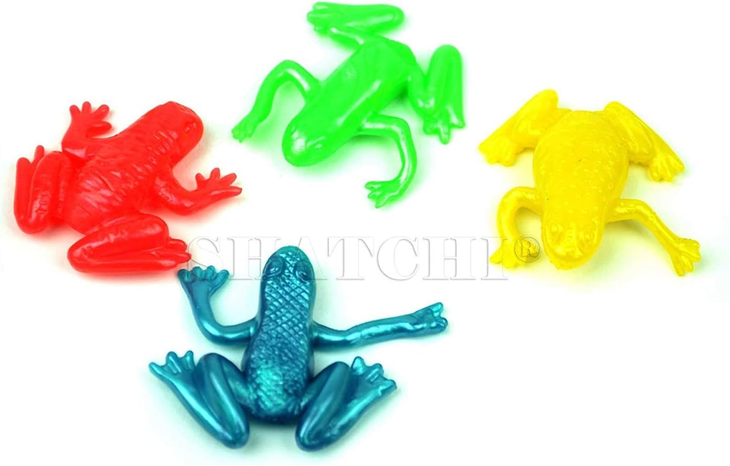 12Pk Multicolour Stretchy Frogs Creatures Animal Party Bag Fillers for Kids Unisex, Red,yellow,green,teal Blue, 12pcs - Image 3