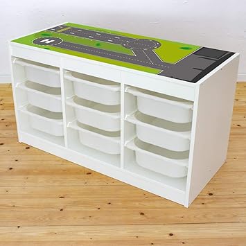 Mobelaufkleber Landebahn Passend Fur Ikea Trofast Regal Kinderzimmer Spieltisch Mobel Nicht Inklusive Amazon De Spielzeug