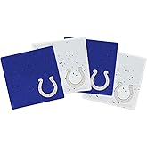 Rico Industries NFL Football Standard Set of 4 Ceramic Drink Coasters with Non-Slip Cork Base for Drinks