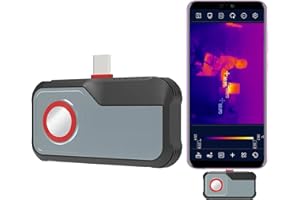GOYOJO 25Hz Thermal Camera for Android, 256x192 IR High Resolution, Thermal Imaging Camera, Type-C Mobile Phone Infrared Thermal Imager 8-14μm for Electrical Repair -20°C~550°C