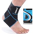 Beister Adjustable Compression Ankle Brace, Elastic Foot Support Wrap, Sprains Foot Brace for Sports Protect, Arthritis, Plan