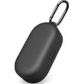 Geiomoo Silicone Case for Bose Sport Earbuds 2020 (Not fit for Bose QuietComfort 2020), Soft Flexible Scratch Resistant Protective Cover with Carabiner (Black)