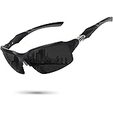 Ofwin Polarized Sports Sunglasses for Men Women Wrap Around Half Frame Cycling Fishing Bike Running Sun Glasses UV Protection