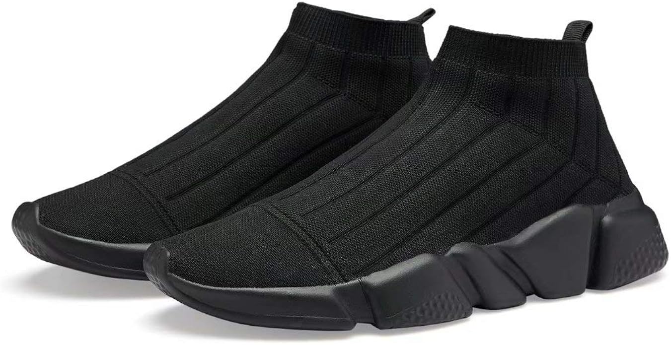 black sock tennis shoes