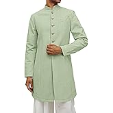 Runcati Mens Kurta Coats Indian Mandarin Collar Attire Ethnic Outfits Wedding Festive Party Clothing Casual Kaftan Robe