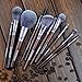Makeup Brushes Treemoo 11pcs Walnut Handle Professional Makeup Brush Set Soft Dense Bristles with Foundation Face Lip Brow Eye Shadow Brush