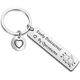 DZOSW Opossum Mom Keyring Cousin Keychain Granddaughter In Law Keychain Best Friend Jewelry