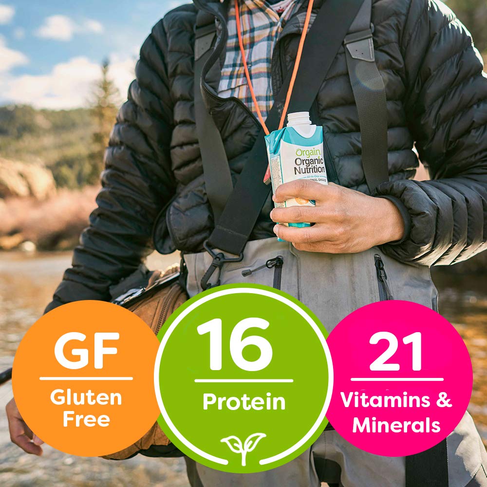 Orgain Organic Vegan Plant Based Nutritional Shake, Smooth Chocolate - Meal Replacement, 16g Protein, 21 Vitamins & Minerals, Dairy Free, Gluten Free, 11 Ounce, 12 Count (Packaging May Vary) : Grocery & Gourmet Food