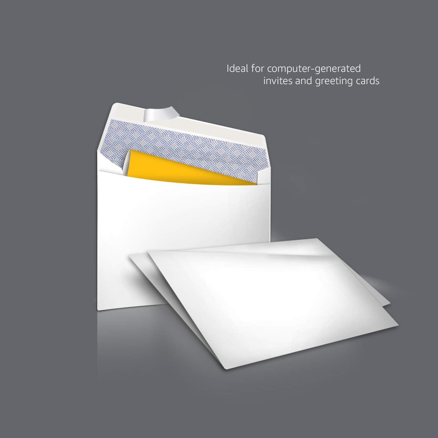 Basics #6 3/4 Security-Tinted Envelopes with Peel & Seal, 300-Pack : Office Products