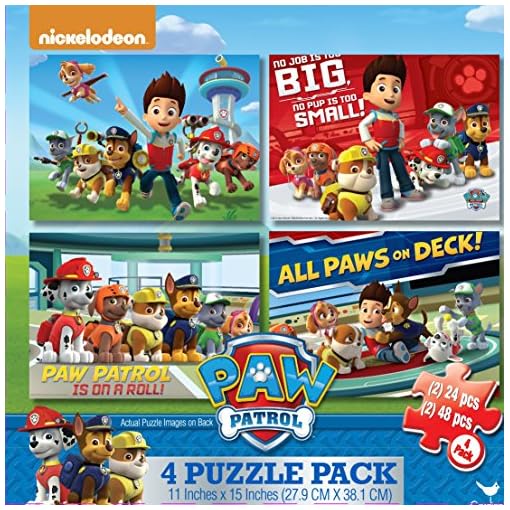 Cardinal Industries Paw Patrol 4-Pack of Puzzles