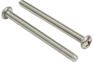 No. 8-32 x 3 Stainless Pan Head Phillips Machine Screw, (25 pc), 18-8 (304) Stainless Steel Machine Screws, UNC Full Thread, Plain Finish by Bolt Dropper