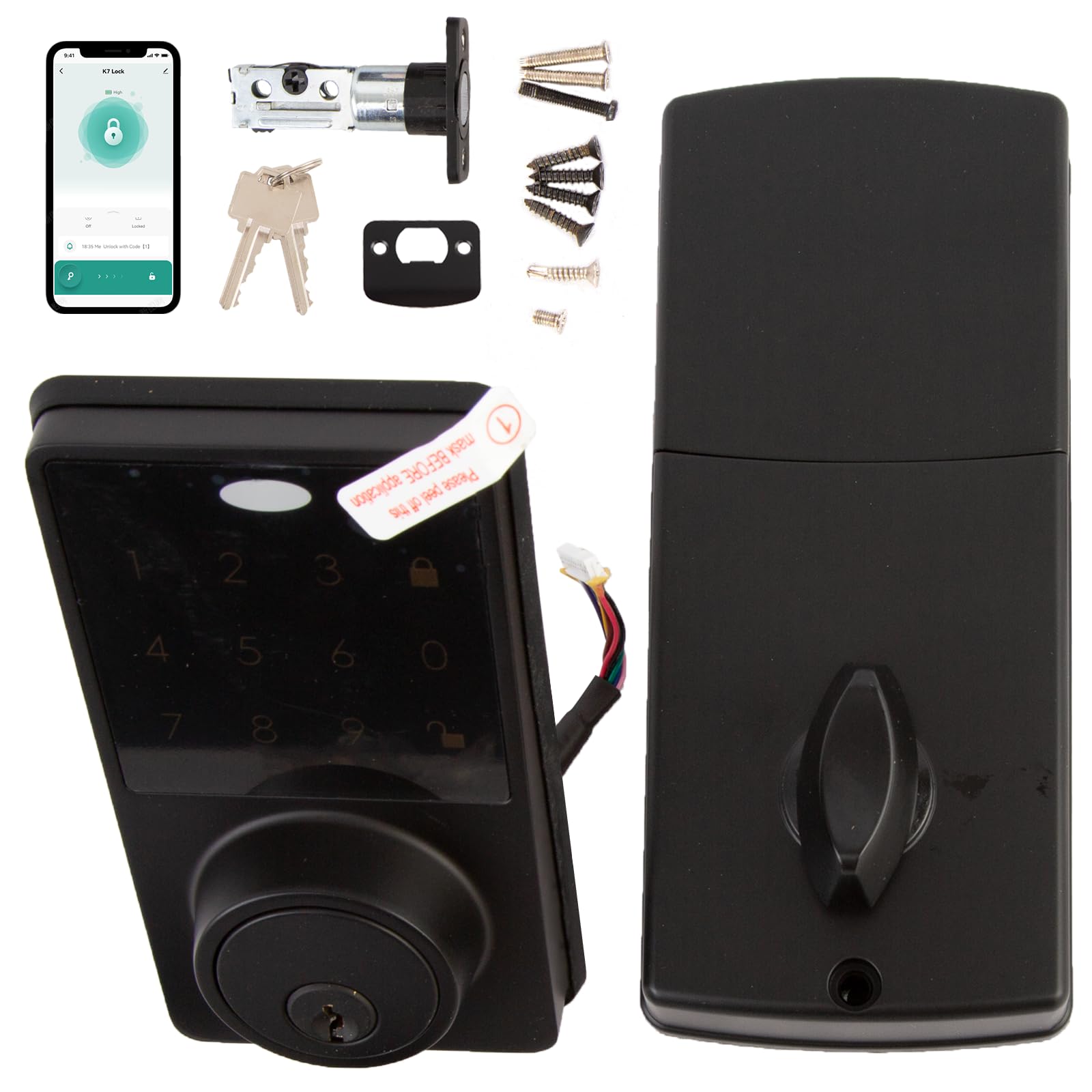 Photo 1 of Smart Lock, Keyless Entry Door Lock, Keyboard Door Lock, Card Smart deadbolt Easy Installation Digital Door Lock with Bluetooth APP