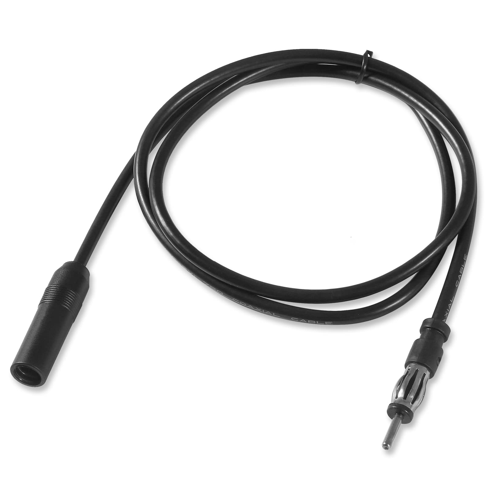 AEDIKO Car Radio Antenna Extension Cable 3ft 1M DIN Plug Connector Male to Female FM AM Radio Coaxial Extension Cable for Vehicle Truck Stereo CD Media Player