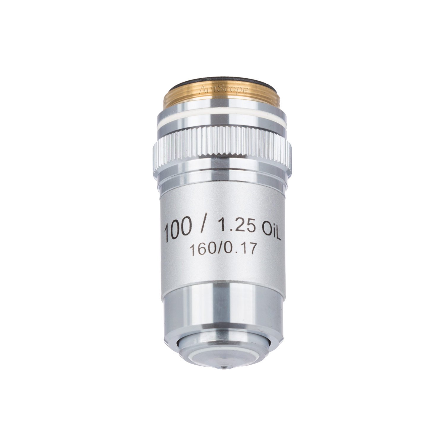 AmScope A100X-V300 100X (Oil) Achromatic Microscope Objective for Compound Microscopes