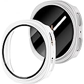 2 Pack Case With Tempered Glass for Samsung Galaxy Watch 8 Screen Protector 40mm Women Men,Hard PC Overall Protection Anti-Slip Scratch-Resistant Cover for Samsung Galaxy Watch 8 Case 40mm Accessories