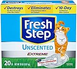 Fresh Step Cat Litter Extreme Odor Control, Scoopable, Unscented - 20 lb
