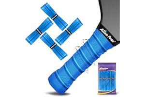 ALIEN PROS Pickleball Overgrip (4-Pack) with Ridges for Better Grip Control - Precut and Dry Feel Pickleball Grip Tape - Non-