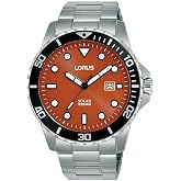 Lorus Lorus Men's Analogue Solar Watches, orange, One size fits all, Sporty