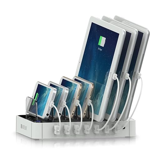 title=Satechi stazione dock di ricarica 7 porte USB per iPhone 7 Plus / 7/ 6 Plus/ 6/