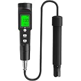 Dissolved Oxygen Meter with ATC,DO Meter with Electrode Filling Fluid, 0.0-40.00 mg/L Measurement Range,Dissolved Oxygen Test Kit for Pond Aquarium Aquaculture and Water Fish Tank