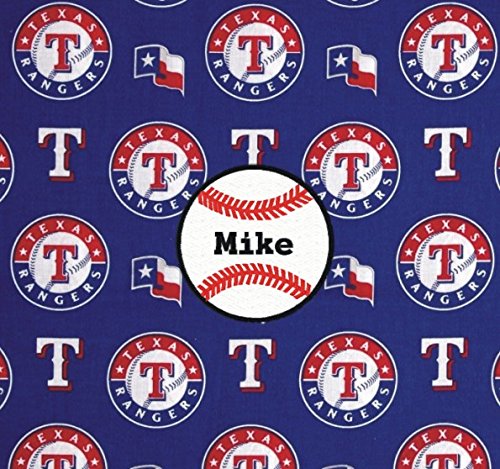 Amazon Com Texas Rangers Baseball Fabric Personalized Pillow