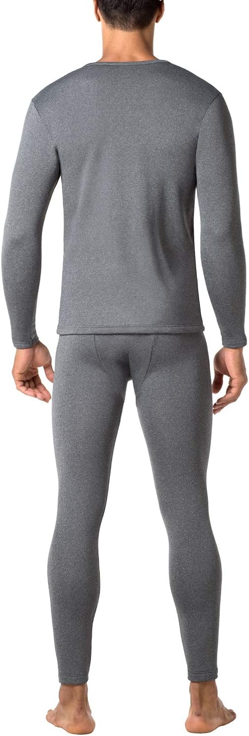LAPASA Mens Heavyweight Thermal Underwear Long John Set Fleece Lined Base Layer Top and Bottom
