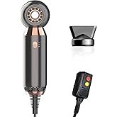 Portable Hair Dryer - 800W Constant Heat Control Hairdryer Protect Hair, with ALCI Safety Plug High Airflow Lightweight Mini Blow Dryer for Home Hotel and Travel