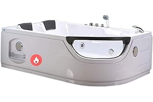Whirlpool Massage Hydrotherapy Bathtub Luna 2 Persons hottub Double Pump + Heater