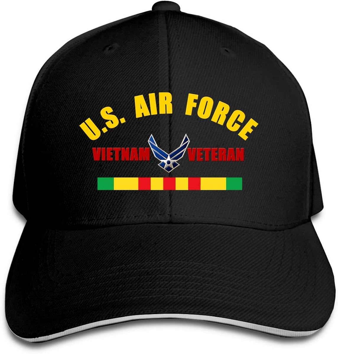 Baseball Cap,U.S. Air Force Vietnam Veteran,Denim Hat Unisex Sun Visor