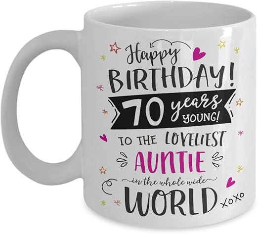 70th birthday gift for aunt