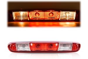 G-PLUS High Mount 3rd Third Brake & Cargo Combination Light Lamp w/Bulbs Compatible with Chevy Silverado GMC Sierra 1500 2008