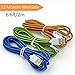 Aupek Micro USB Charger Cable[3-Pack] 6ft/2m Samsung, HTC, NOKIA, Motorola, LG, Motorola and other Android Windows Phones Data Cable With Premium Nylon Braided Cords (Green Orange Blue) …