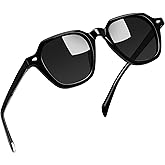 Joopin Acetate Polarized Sunglasses for Women Men Retro Round Square Sun Glasses UV Protection Trendy Shady Rays