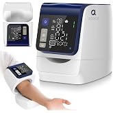 Arboleaf Blood Pressure Monitor for Home Use, Upper Arm No-Wrap Arm-in | 4 users x 199 readings, large display, 8.7-15.7 in arm fit, one-touch use, no app needed, irregular heartbeat alert, AA/USB-C