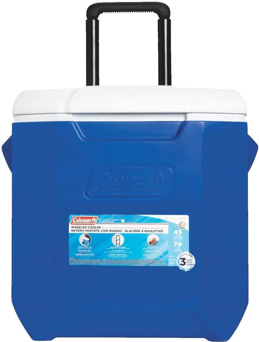coleman wheeled cooler 45 quart