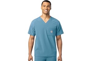 Carhartt Mens Men's Micro Ripstop Chest Pocket Scrub TopMedical Scrubs