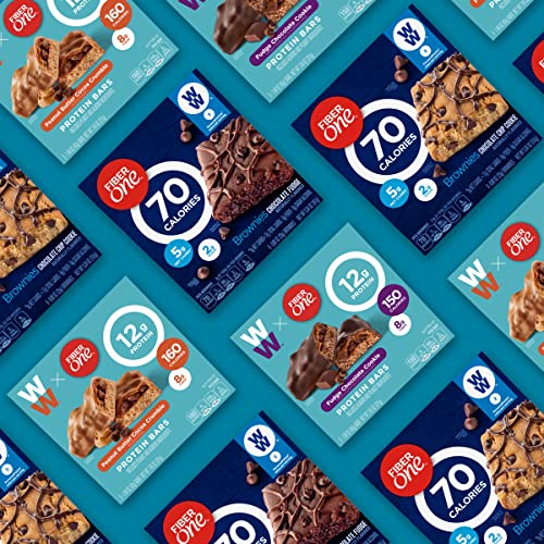 FIBER ONE WEIGHT WATCHERS CHEWY PROTEIN BARS, PEANUT BUTTER COCOA CRUMBLE, 5 CT