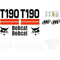Bobcat T190 Skid Steer Decal Kit – Full Set Reproduction Stickers, Made In Australia
