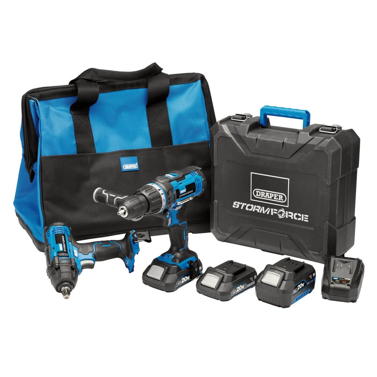 Draper 40451 Storm Force® 20V Cordless Workshop Kit (7 Piece)