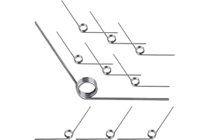 Qrity 10 PCS Stainless Steel Spring, Mechanical Torsion Spring, 0.5mm Wire Diameter, 5mm OD, 3 Laps, 120° Deflection Torsional Spring for Tools Maintenance