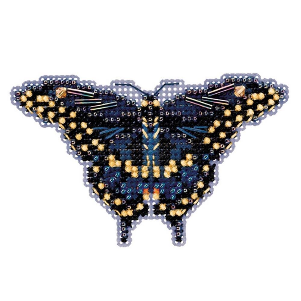 Permin Kingfisher Cross Stitch Kit, 100% Cotton, Multi-Colour, 30 x 22 x 2 cm