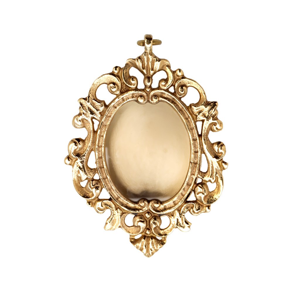 NKlaus Wall Reliquary Monstrance Antique Deco House Mini Hanging Altar gold plated new 7659