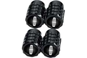 CAYBE Metal Auto Car Tire Valve Stem Caps Compatible with Lincoln MKS MKT MKX Navigator 2017-2019 Continental MKC MKZ All Models Wheel Cap, Air Valve Caps Styling Decoration Accessories 4pcs