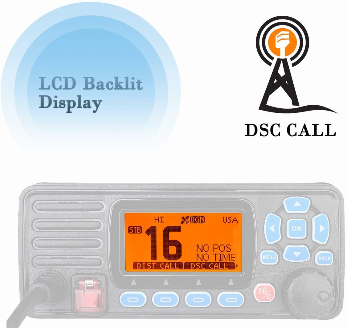 Retevis RA27 Marine Transceiver, IP67 Waterproof Marine Radio, Buil-in DSC/GPS - Image 5