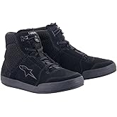 Alpinestars Chrome Air Shoes, Ventilated Casual Motorcycle Shoes, CE-Certified, 12, Black/Black