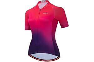 HOTLION Cycling Jersey Women Summer Bike Shirts Road Bike Jackets Short Sleeve MTB Jersey Quick Dry