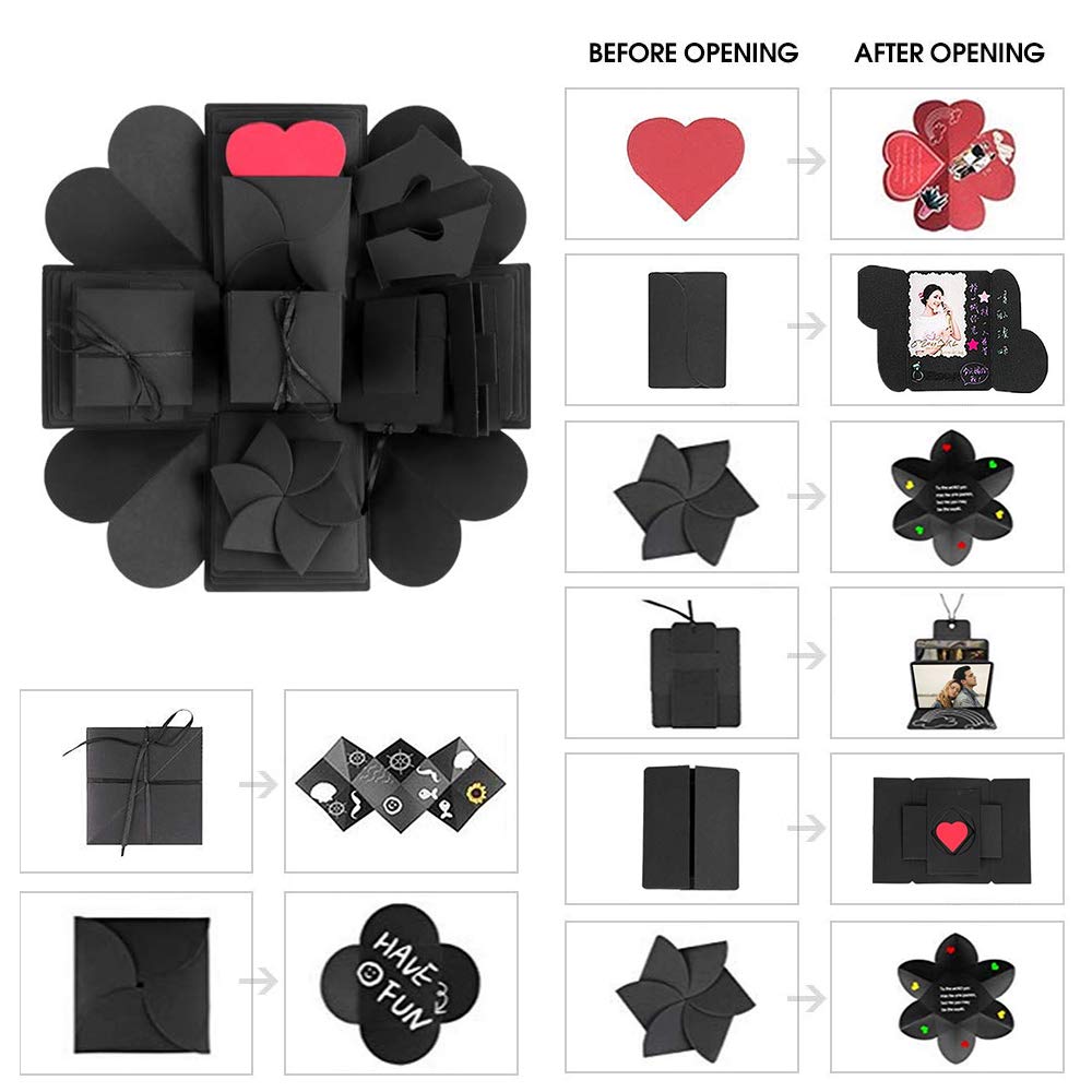 VEESUN Explosion Box, Scrapbook DIY Photo Album, Fai Da Te Di Scatola