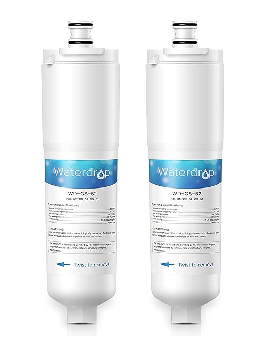 Waterdrop CS-52 Filtro de Agua para Nevera/frigorífico - 3M Cuno ...