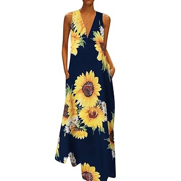 plus size sunflower maxi dress